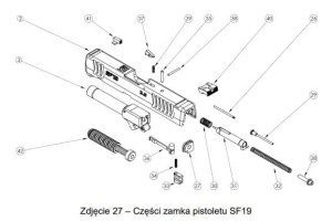 Część nr 41 - Muszka światłowodowa XDM/S/H11 / Front sight optic XDM/S/H11