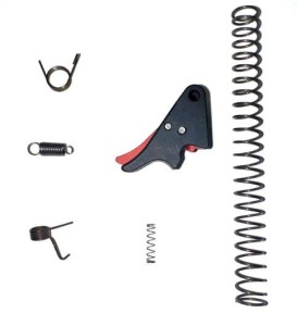 Trigger kit for the Echelon; Hybrid Trigger Shoe; Red Safety; Powder River Precision