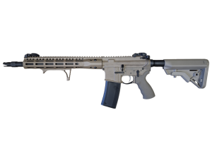 Karabinek semi - auto Troy Patrol Rifle (TPR); cal. 5,56x45mm/.223Rem; lufa 14.5", TROY Rail: 9.6" Gen2 SOCC M-LOK; FDE; TROY Industries; USA.