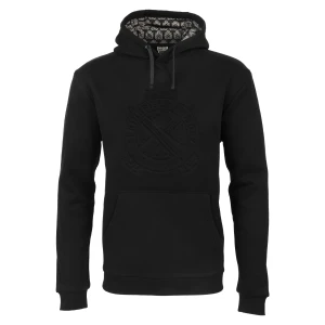 cross cannon embossed hoodie blk; Springfield Armory
