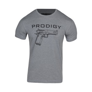 PRODIGY HEATHER GREY TEE L; Springfield Armory