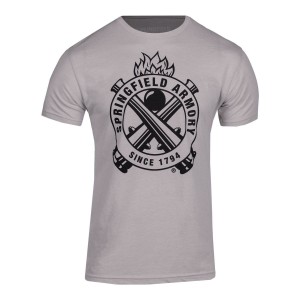 MEN'S CANNON TEE SAND HEATHER XL; Springfield Armory