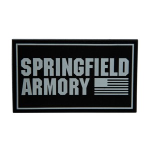 SA FLAG PATCH BLACK & WHITE VELCRO; Springfield Armory