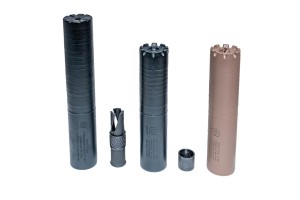 Tłumik dźwięku Kryptos 5.56 + urządzenie wylotowe TPRS; kal. 5.56x45mm/.223Rem; TROY Industries.