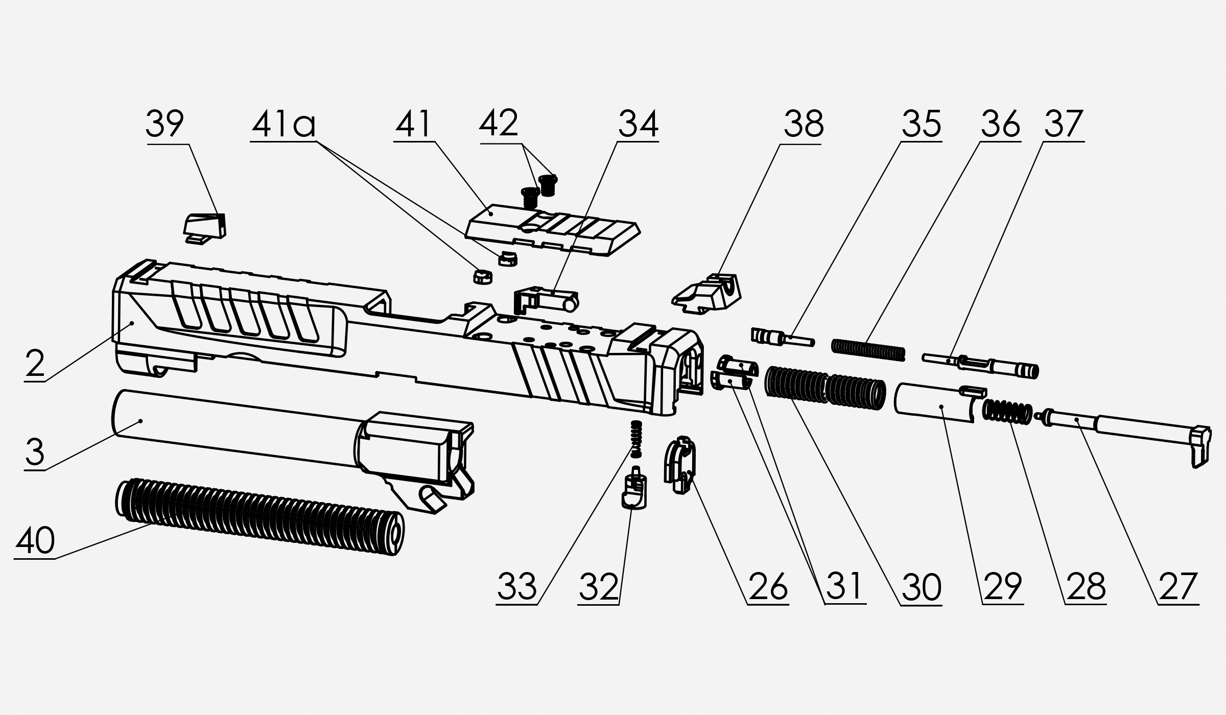 Interaktywny schemat czÄ™Ĺ›ci zamka pistoletu HS Produkt Echelon